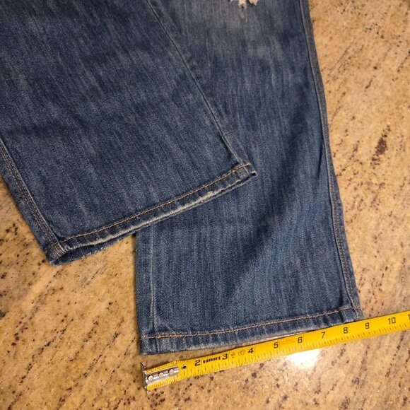 Lot of 2 New York & Co Boyfriend Low Rise Straight Leg Women sz 14 Jeans & Capri - Picture 6 of 16